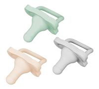 Dr. Brown’s HappyPaci 100% Silicone Pacifier 0-6m, BPA Free, Cool Gray, Green, Cream 3-Pack