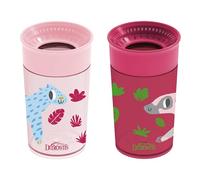 Dr. Brown's Milestones Cheers360 Cup, Pink & Red, 10 oz, 2 PK