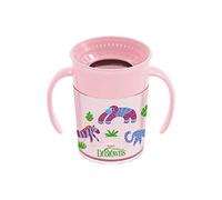 Dr. Brown's Milestones Cheers360 Cup Spoutless Transition Cup with Handles for Easy Grip and Leak-Free Learning, Pink, 7oz/200ml