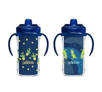 Dr. Brown's Milestones Hard Spout Insulated Sippy Cup with Handles, Blue, 10 oz, 2 Pack, 12m+