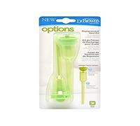 Dr. Brown's Narrow Bottles Spare Kit, Green - Includes 2 Valves and 2 Tubes (BABY_BOTTLE, bottle, 4 items, Baby, Green, Vented Bottle, 1 package)