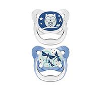 Dr Brown's Natural Flow Prevent Glow in The Dark Soothers Owl/Dragonfly 0-6 Months