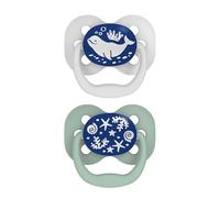 Dr. Brown's Nocturno Advantage silicone Reversible Pacifiers Size 1 0-6m 1 unit with 2 pacifiers, assorted models.