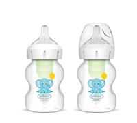 Dr Brown's Options+ Anti-Colic Baby Bottles 150ml Wide Neck 2 Pack Level 1 Teats