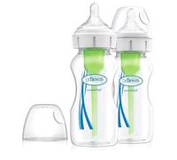Dr Brown's Options+ Anti-Colic Baby Bottles 270ml 2 Pack. Level 1 Teats