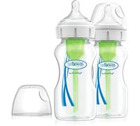 Dr Brown's Options+ Anti-Colic Baby Bottles Breast-Like Shaped Teat 270ml 2 Pack