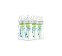Dr Brown's Options+ Anti-Colic Baby Bottles, Four Pack, 270 ml Bottles