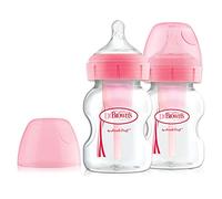Dr Brown's Options+ Anti-Colic Bottle 150ml Twin Pack Pink