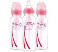 Dr. Brown's Options Narrow Bottles, 3 Pack, 8 ounce, Pink