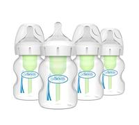 Dr. Brown's Options+ Wide-Neck Baby Bottle, 5 Ounce (4 Count)