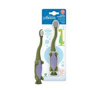 Dr. Brown's Natural Flow Dinosaur Toddler Toothbrush, Green, 1 Pack