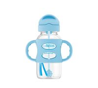 Dr. Browns Sippy Straw Bottle Wide-Neck with Handles, Blue