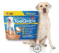 Dr Buzby's Small ToeGrips for Dogs - Instant Traction on Wood/Hardwood Floors - Anti-Slip Relief for Senior Dogs - Stop Sliding Instantly - Rubber Nails - 1 Pack (20 Grips)