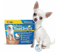 Dr Buzby's XSmall ToeGrips for Dogs - Instant Traction on Wood/Hardwood Floors, Anti-Slip Relief for Senior Dogs, Stop Sliding Instantly, Rubber Nails, 1 Pack (20 Grips)