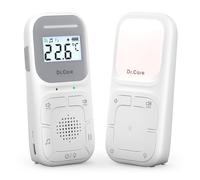 Dr.Care Neo Audio Baby Monitor - Pre-Paired, Two-Way Talk, VOX, Nightlight, Lullabies, Vibrating Alert, 1000ft Range, Speaker & Mic, Portable Clip, No WiFi