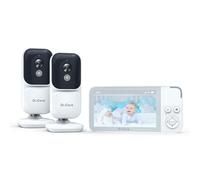 Dr. Care NeoView Video Baby Monitor with 2 Cameras -3.5” Screen, 2-Way Audio, Video Loop Recording, Night Vision, Real-Time/VOX Monitoring, Temp Sensor, Lullabies, No Wi-Fi (Supports Up to 128GB)