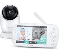 Dr.Care NovaView 5" 1080P Video Baby Monitor No WiFi Baby Camera | Split Screen Display, 5000mAh Battery, Clear Night Vision, Real-Time/VOX, 2X/4X Zoom, 1000ft Range, 2-Way Audio, Pan & Tilt