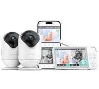 Dr.Care VistaView Smart WiFi Baby Monitor, 5” 1080P HD Screen, 2K Camera with App Control, Cry & Motion Alerts, Night Vision, 5000mAh Battery, Two-Way Talk, Multi-User Access, 390m/1279ft Range