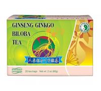 Dr Chen Ginseng Root Green Tea with Ginkgo Biloba, 20 Bags