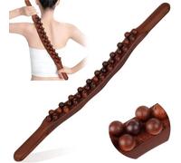 Dr. Choudhary Acupressure Wood Therapy Massage Tools Lymphatic Drainage Massager Stick for Body Neck Shoulder Back Massager Scrape Therapy SPA Beauty Salon (31 Beads (points)