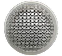 DR-COMPONENT 1.5" Sanitary Tri-Clamp Gaskets (Pack of 2), Bonded Type Screen Mesh #20 Gaskets, Clear Platinum Silicone