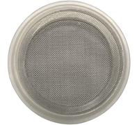 DR-COMPONENT 1.5" Sanitary Tri-Clamp Gaskets (Pack of 2), Bonded Type Screen Mesh #60 Gaskets, Clear Platinum Silicone