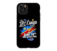 DR Congo Independence Day June 30 Congolese Flag and Emblem Case for iPhone 11 Pro
