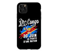 DR Congo Independence Day June 30 Congolese Flag and Emblem Case for iPhone 11 Pro Max