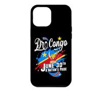 DR Congo Independence Day June 30 Congolese Flag and Emblem Case for iPhone 12 Pro Max