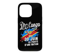 DR Congo Independence Day June 30 Congolese Flag and Emblem Case for iPhone 13 Pro