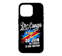 DR Congo Independence Day June 30 Congolese Flag and Emblem Case for iPhone 16 Pro
