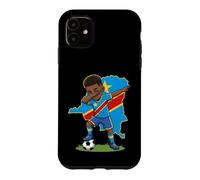 DR Congo Soccer Dab Boy Flag Boys Football Case for iPhone 11