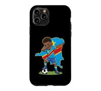 DR Congo Soccer Dab Boy Flag Boys Football Case for iPhone 11 Pro