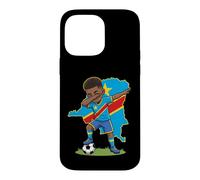 DR Congo Soccer Dab Boy Flag Boys Football Case for iPhone 14 Pro Max
