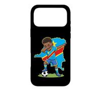 DR Congo Soccer Dab Boy Flag Boys Football Case for iPhone 17 Pro Max