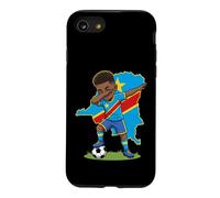 DR Congo Soccer Dab Boy Flag Boys Football Case for iPhone SE (2020) / 7/8