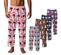 Dr Custom Personalised Pyjamas Pants - Custom Pajama Bottoms with Photo Face for Men & Women, Pj Pants Perfect for Valentine's Mother Fathers Day