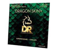 DR DAP-10 - DRAGON SKIN+™ Coated phosphor bronze acoustic guitar strings, Superior sound with pleasant feel & long lifespan, extra light 10-48