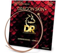 DR DAP-13 - DRAGON SKIN+™ Coated phosphor bronze acoustic guitar strings, Superior sound with pleasant feel & long lifespan, light 13-56