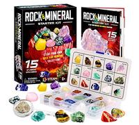 Dr. Daz 15 Rocks Gemstone Collection Mineral Kit for Kids