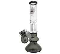 Dr. Death by Chongz 27cm 5mm "Deep" Glass percolator waterpipe bong (Grey accents)
