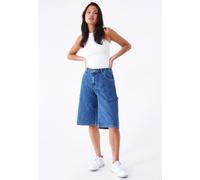 Dr. Denim - Bree Worker Pebble Mid Stone - Shorts - blue - L - 100% Organic Cotton,Denim L