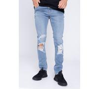 Dr. Denim - Chase 90's Light Blue Ripped - Jeans - blue - W30 / L34 - 75% Cotton, 18% Polyester, 5% Viscose, 2% Elastane,Denim W30 / L34