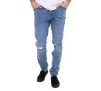 Dr. Denim - Chase Ripple Light Blue Ripped - Jeans - blue - W32 / L34 - 98% Cotton, 2% Elastane W32 / L34