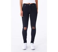 Dr. Denim - Lexy Black Ripped Knees - Jeans - black - L - 98% Cotton, 2% Elastane,Denim L
