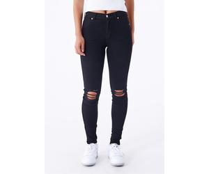 Dr. Denim - Lexy Black Ripped Knees - Jeans - black - S - 98% Cotton, 2% Elastane S