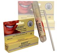 Dr Denti Refit Emergency Temporary Dental Caps Bridges Veneers Tooth Repair Cement - 3 Pack