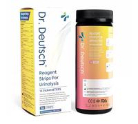 Dr. Deutsch 14 Parameter Urine Test Strips - 150 Pack | Complete Urinalysis Reagent Dipsticks for Glucose, Protein, Ketones, pH, Blood & More | Fast & Accurate Home & Professional Testing