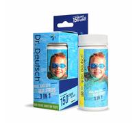 Dr.Deutsch Hot Tub Test Strips 150 Count, 3-in-1 Pool & Spa Water Test Kit for pH, Total Alkalinity, Free Chlorine & Bromine, Accurate Pool Test Strips for Swimming Pool & Spa, CE, FDA & UKCA