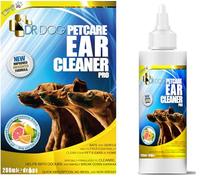 DR DOG Dog Ear Cleaner Drops for Dogs - Helps Remove Wax, Dirt, Odour & Ear Mites - Soothes Itchy Ears, Irritation & Head Shaking - Easy Apply Nozzle - Dog Ear Wash/Ear Flush - 200ml